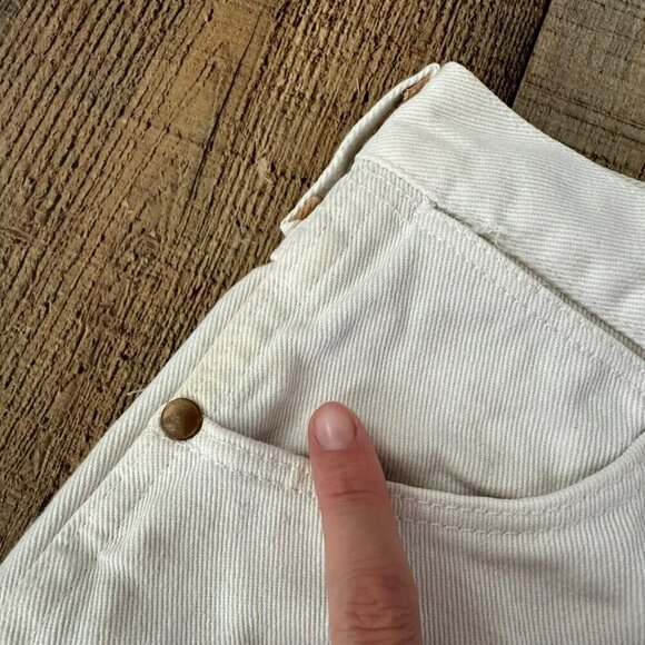 Vintage White Wrangler Womens Size 28 Denim Jeans - Picture 4 of 16